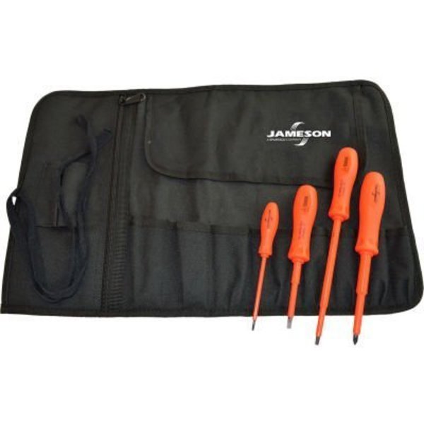 Jameson Jameson Tools 1000V Insulated Screwdriver Set, 4-Piece JT-KT-02150